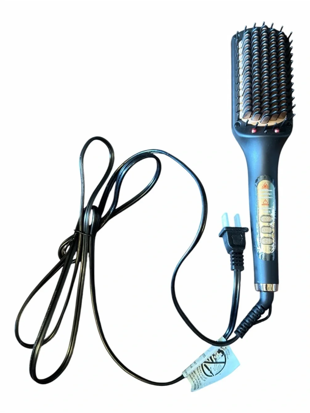 New Unused Nicebay Hair Straightener Brush Negative Ion Hair Straightening Brush